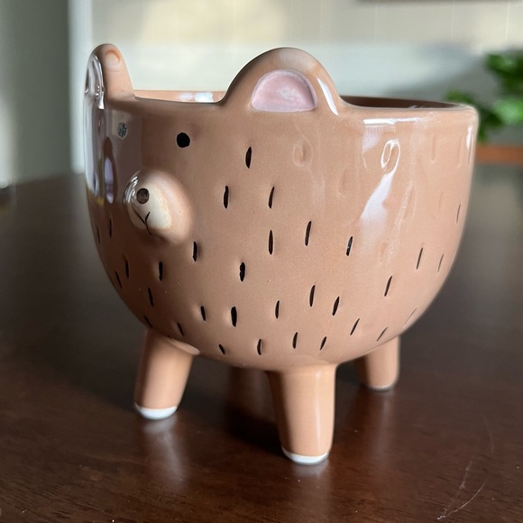 New Ceramic Bear Planter - Picture 7 of 11